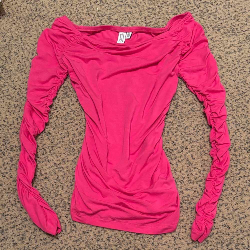 & Other Stories Fuchsia Long Sleeve Top